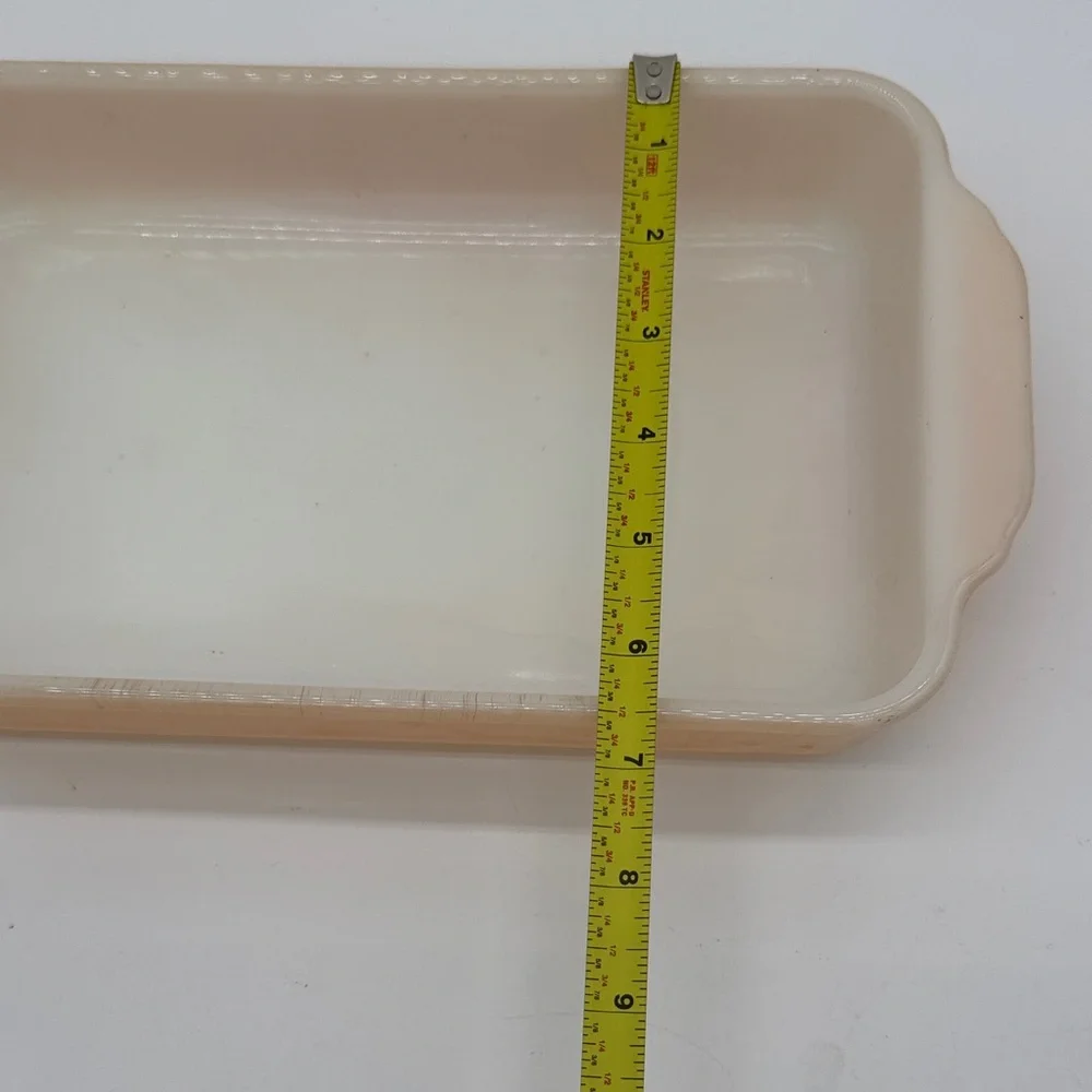 Fire King Peach Lustre 1 1/2 Qt Casserole Dish #410
